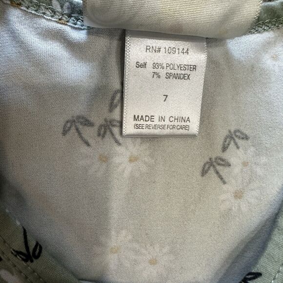 Girls Sz 7/7-8 Set of 2 Tops Cynthia Rowley Jenna & Jessie USA Floral Sequence - Picture 7 of 12